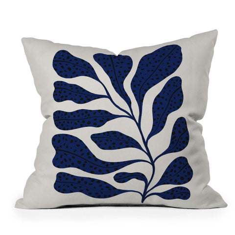 Alisa Galitsyna Blue Plant 2 Throw Pillow