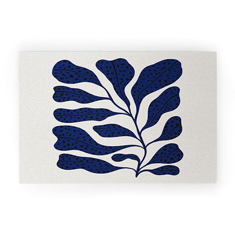 Alisa Galitsyna Blue Plant 2 Welcome Mat