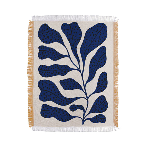 Alisa Galitsyna Blue Plant 2 Throw Blanket