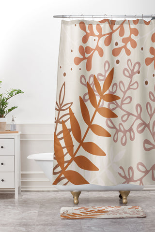 Alisa Galitsyna Botanical Shower Curtain And Mat