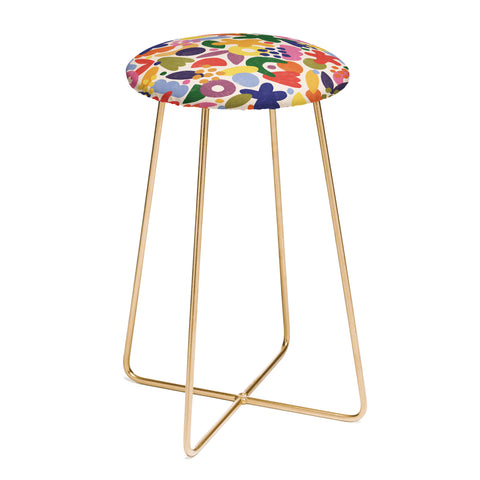 Alisa Galitsyna Bright Abstract Pattern 1 Counter Stool