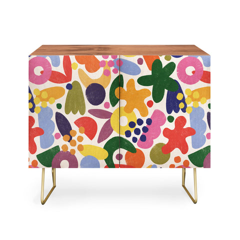 Alisa Galitsyna Bright Abstract Pattern 1 Credenza