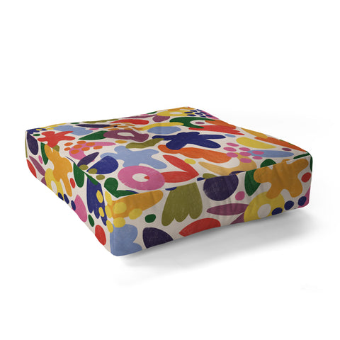 Alisa Galitsyna Bright Abstract Pattern 1 Floor Pillow Square