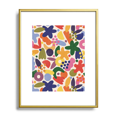 Alisa Galitsyna Bright Abstract Pattern 1 Metal Framed Art Print