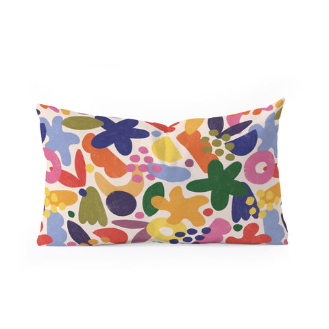 Alisa Galitsyna Bright Abstract Pattern 1 Oblong Throw Pillow
