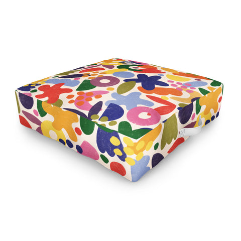 Alisa Galitsyna Bright Abstract Pattern 1 Outdoor Floor Cushion