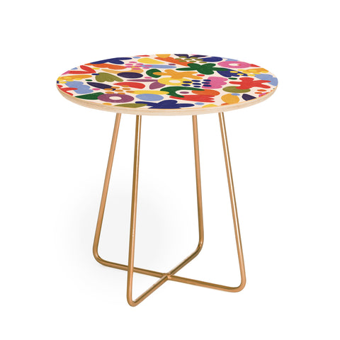 Alisa Galitsyna Bright Abstract Pattern 1 Round Side Table