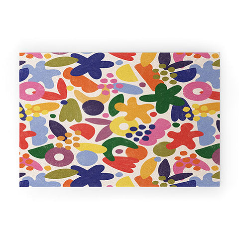 Alisa Galitsyna Bright Abstract Pattern 1 Welcome Mat