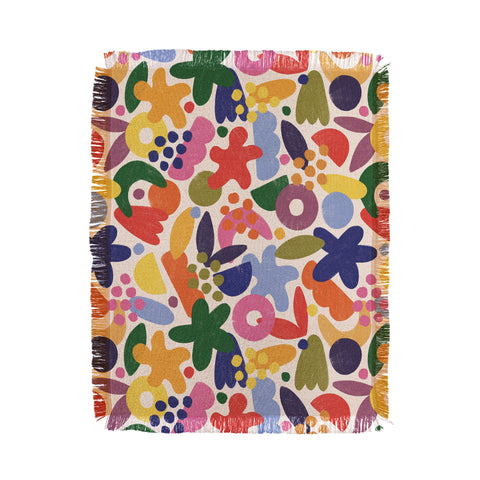 Alisa Galitsyna Bright Abstract Pattern 1 Throw Blanket