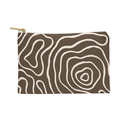 Alisa Galitsyna Brown Topographic Map Pouch