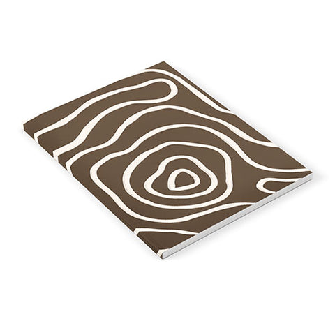 Alisa Galitsyna Brown Topographic Map Notebook