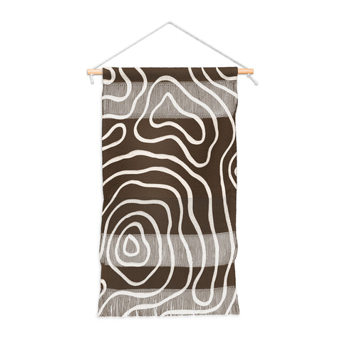 Alisa Galitsyna Brown Topographic Map Wall Hanging Portrait