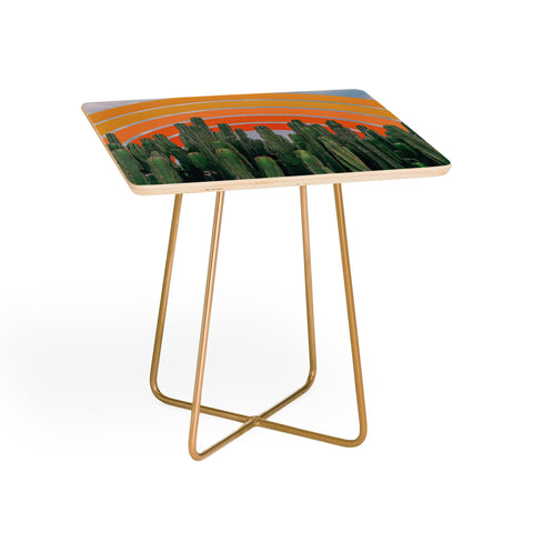 Alisa Galitsyna Cactus and Rainbow Side Table