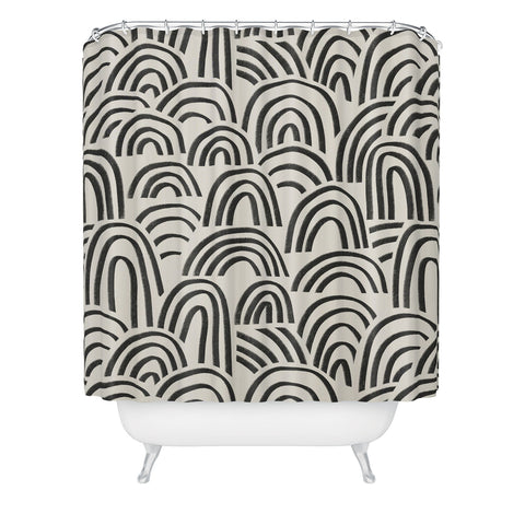 Alisa Galitsyna Charcoal Arches 1 Shower Curtain