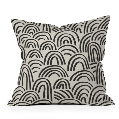 Alisa Galitsyna Charcoal Arches 1 Throw Pillow