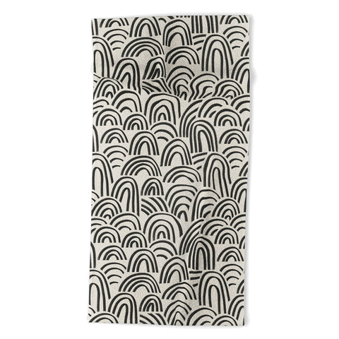 Alisa Galitsyna Charcoal Arches 1 Beach Towel