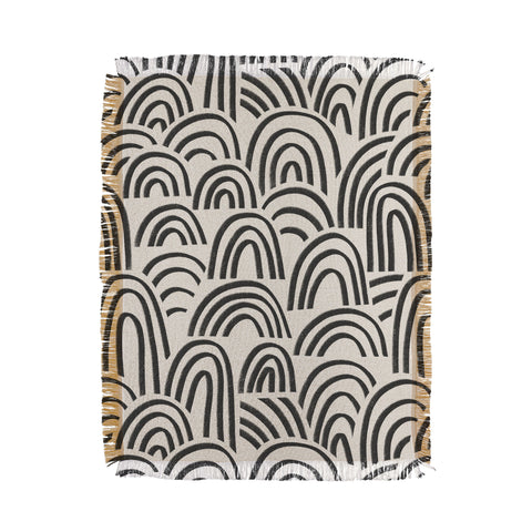Alisa Galitsyna Charcoal Arches 1 Throw Blanket