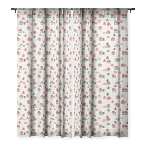 Alisa Galitsyna Christmas Eve Sheer Window Curtain