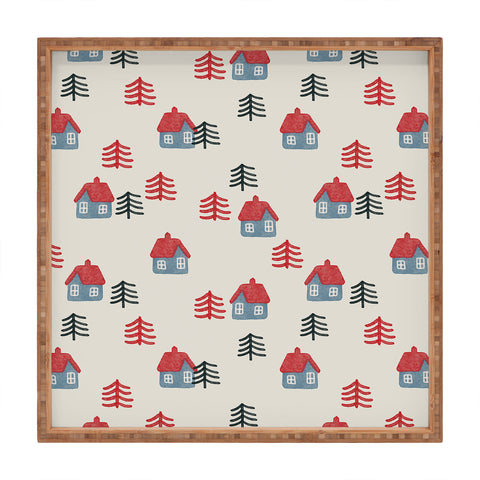 Alisa Galitsyna Christmas Eve Square Tray