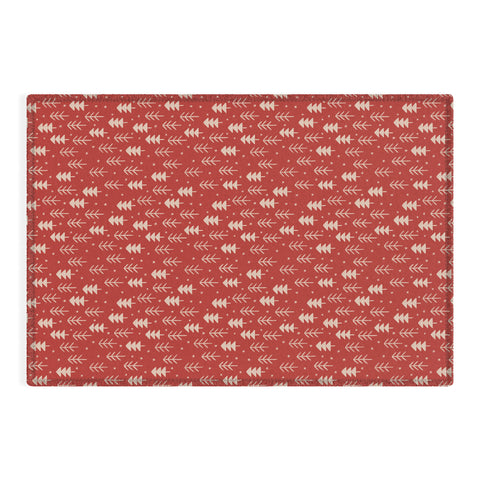 Alisa Galitsyna Christmas Forest Red Outdoor Rug