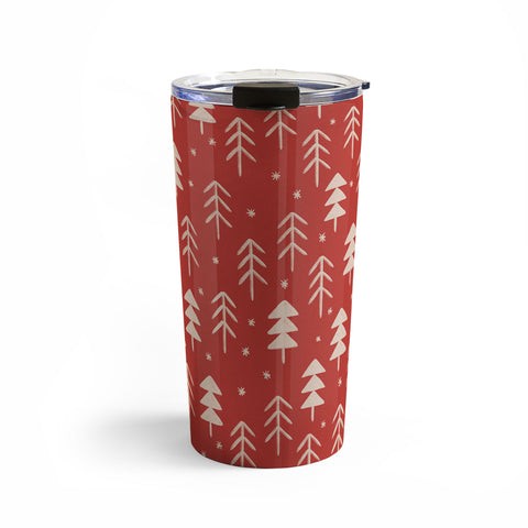 Alisa Galitsyna Christmas Forest Red Travel Mug