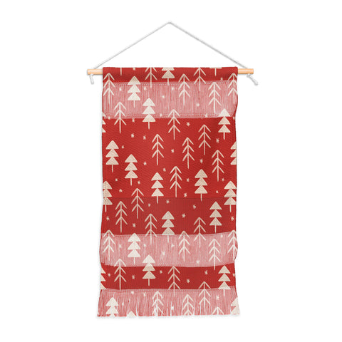 Alisa Galitsyna Christmas Forest Red Wall Hanging Portrait