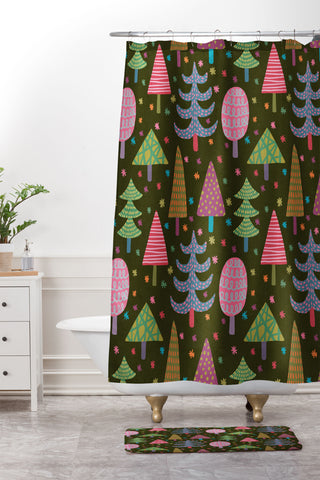 Alisa Galitsyna Christmas Magic 1 Shower Curtain And Mat