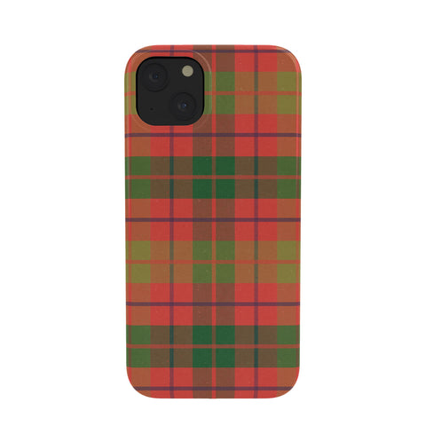 Alisa Galitsyna Christmas Plaid Green and Red Phone Case