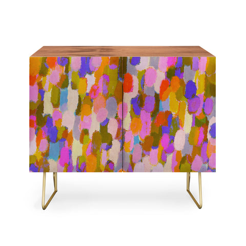 Alisa Galitsyna Colorful Brush Strokes Credenza