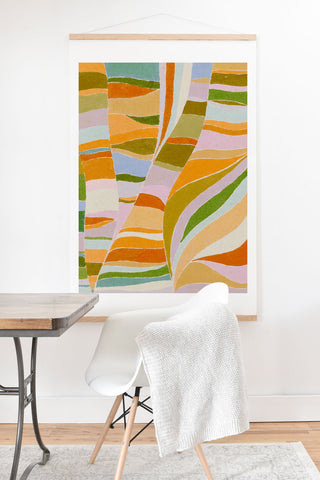 Alisa Galitsyna Colorful Flow Art Print And Hanger