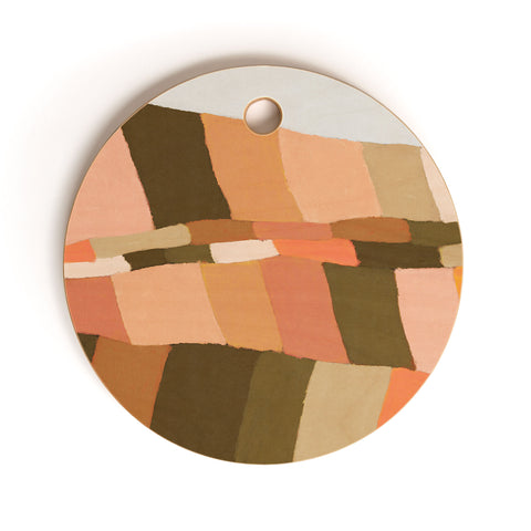 Alisa Galitsyna Colorful Hills II Cutting Board Round