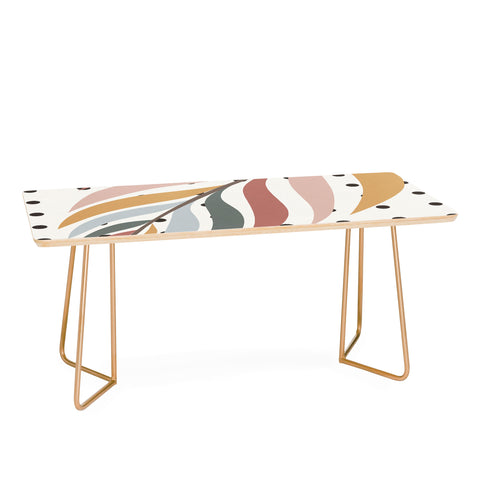 Alisa Galitsyna Colorful Palm Branch Coffee Table