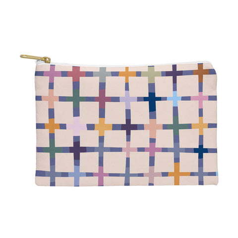Alisa Galitsyna Colorful Patterned Grid II Pouch