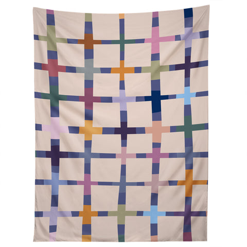 Alisa Galitsyna Colorful Patterned Grid II Tapestry