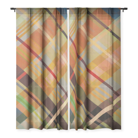 Alisa Galitsyna Colorful Plaid 2 Sheer Non Repeat