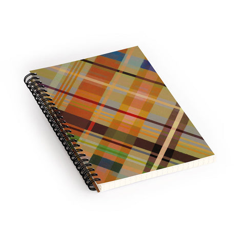 Alisa Galitsyna Colorful Plaid 2 Spiral Notebook