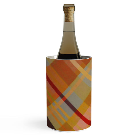 Alisa Galitsyna Colorful Plaid 2 Wine Chiller