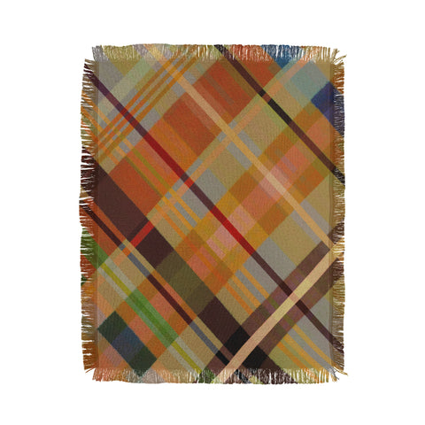 Alisa Galitsyna Colorful Plaid 2 Throw Blanket