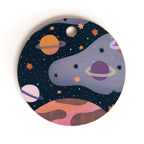 Alisa Galitsyna Cosmos 3 Cutting Board Round
