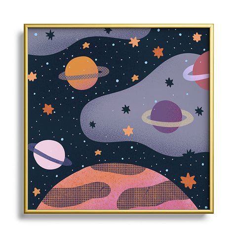 Alisa Galitsyna Cosmos 3 Metal Square Framed Art Print