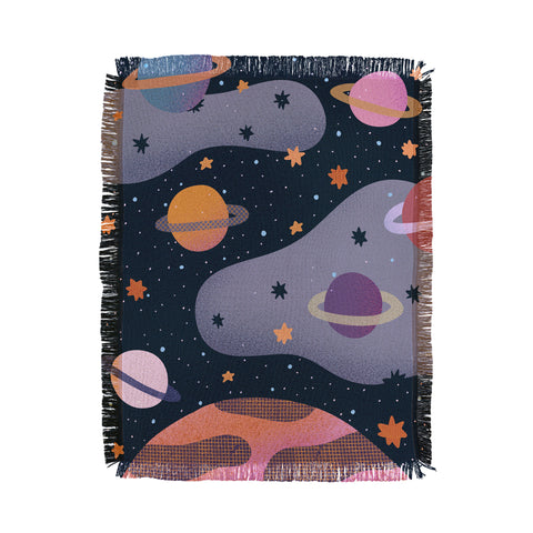Alisa Galitsyna Cosmos 3 Throw Blanket