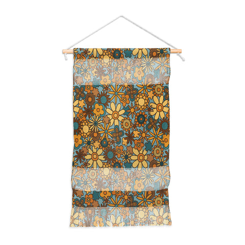 Alisa Galitsyna Cyan Retro Bloom Wall Hanging Portrait