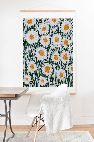 Alisa Galitsyna Daisy Pattern Art Print And Hanger