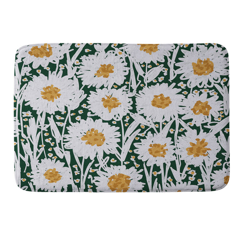 Alisa Galitsyna Daisy Pattern Memory Foam Bath Mat