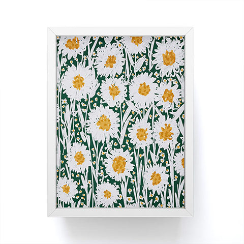 Alisa Galitsyna Daisy Pattern Framed Mini Art Print