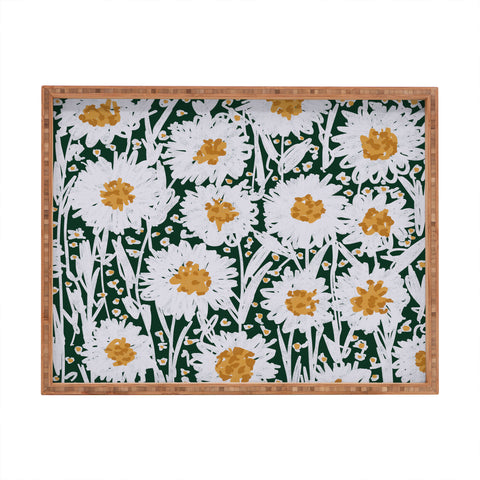 Alisa Galitsyna Daisy Pattern Rectangular Tray