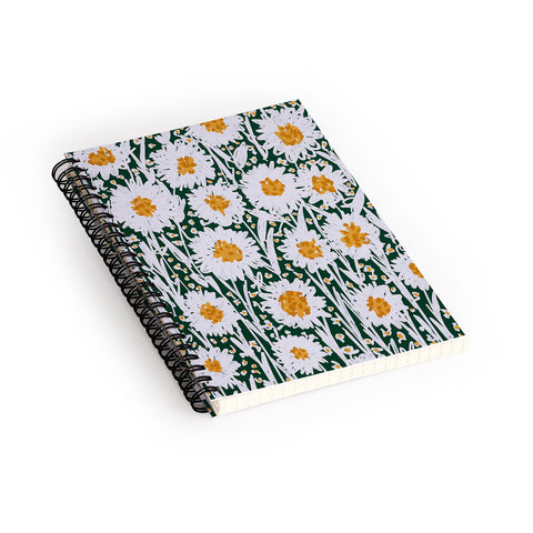 Alisa Galitsyna Daisy Pattern Spiral Notebook