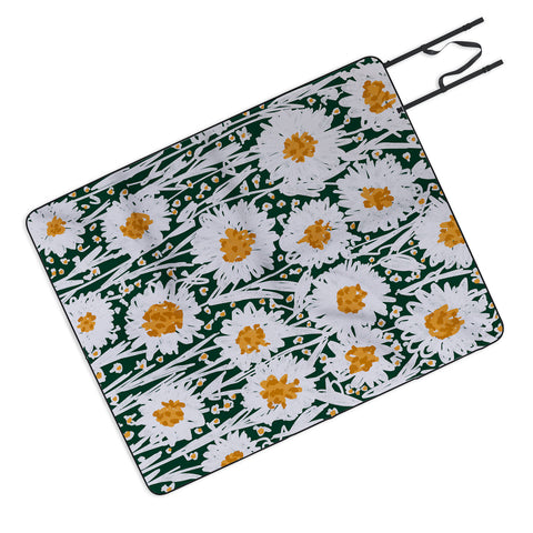 Alisa Galitsyna Daisy Pattern Picnic Blanket