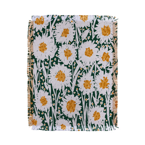 Alisa Galitsyna Daisy Pattern Throw Blanket