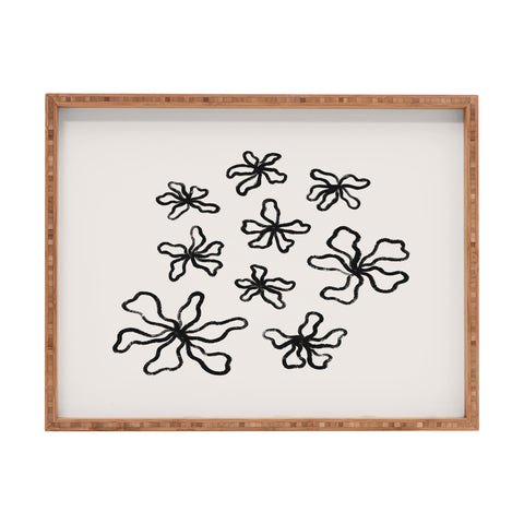 Alisa Galitsyna Dancing Flowers Rectangular Tray